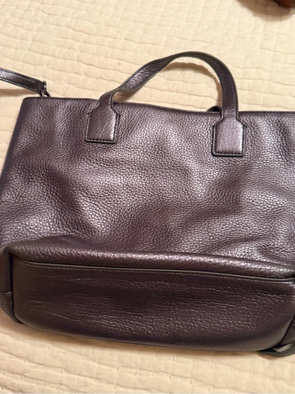 Tory Burch metallic pewter